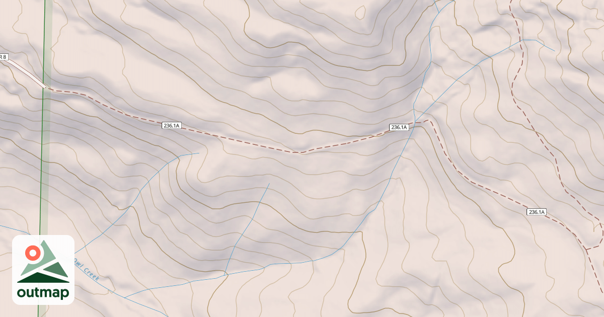 Map of USFS Motor Vehicle Use Map Trails 3817