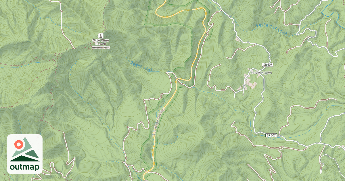 Map of ENCHANTED CREEK