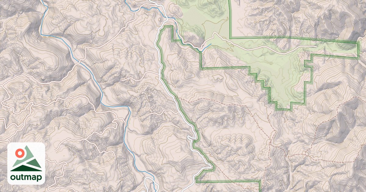 Map of GROUSE SPRINGS-BEAR CREEK