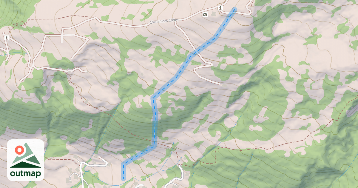 Map of (abandonné) piste