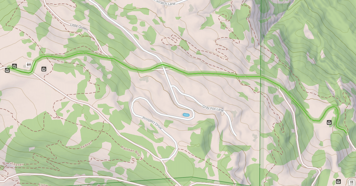 Map preview of Gunsight Pass Road