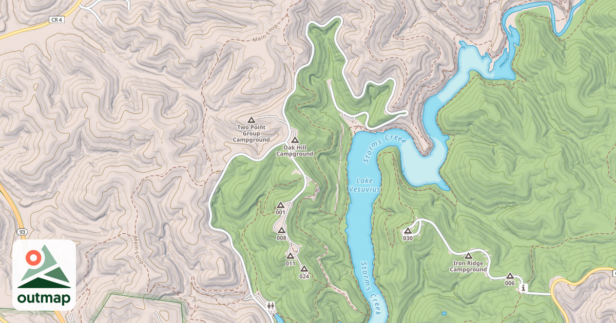 Map of IR VESUVIUS ROAD