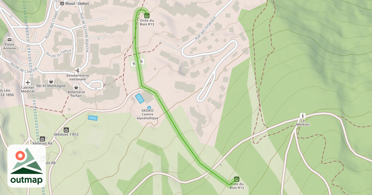 Map of Orée du Bois