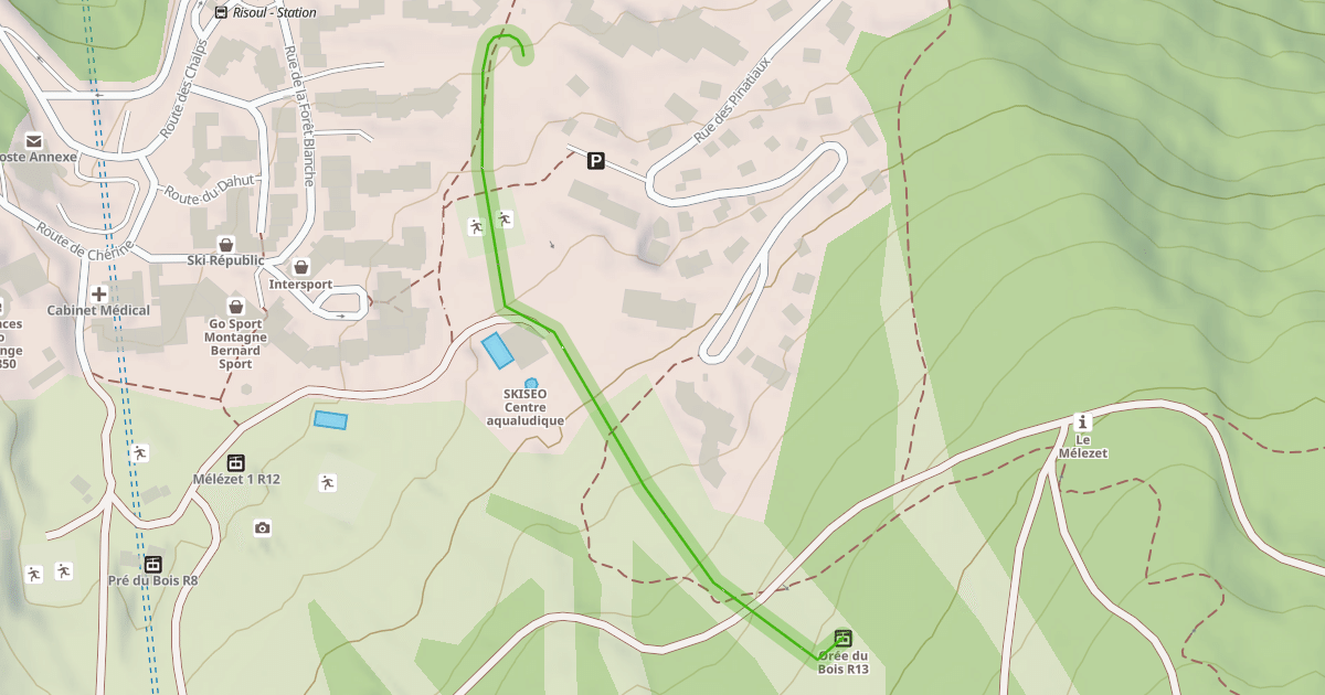 Map preview of Orée du Bois