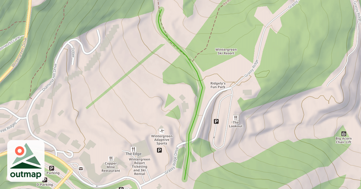 Map of Lower Cross Trail