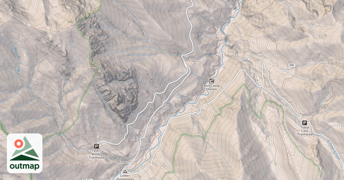 Map of USFS Motor Vehicle Use Map Trails 19988