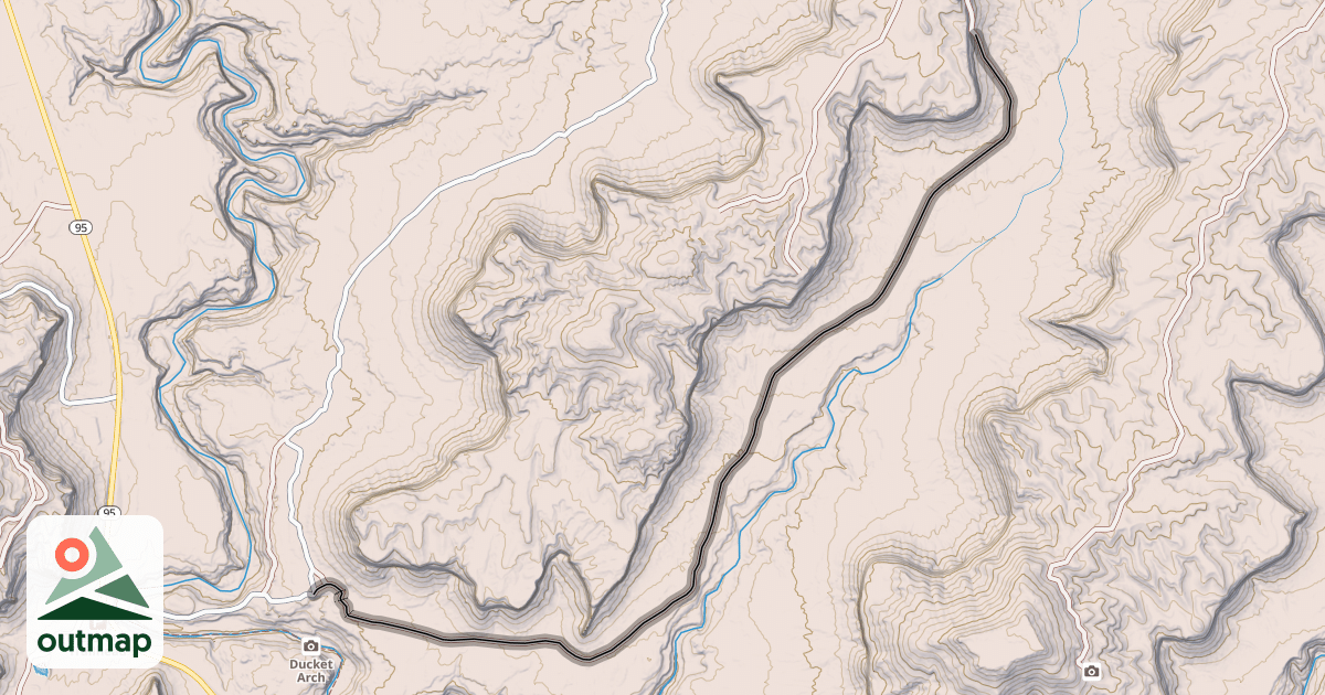 Map of Short Canyon Road