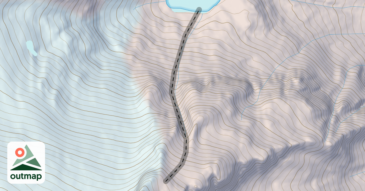 Map of Million Dollar Couloir