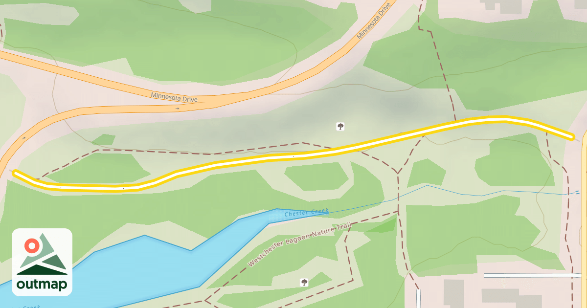 Map of Chester Creek Trail