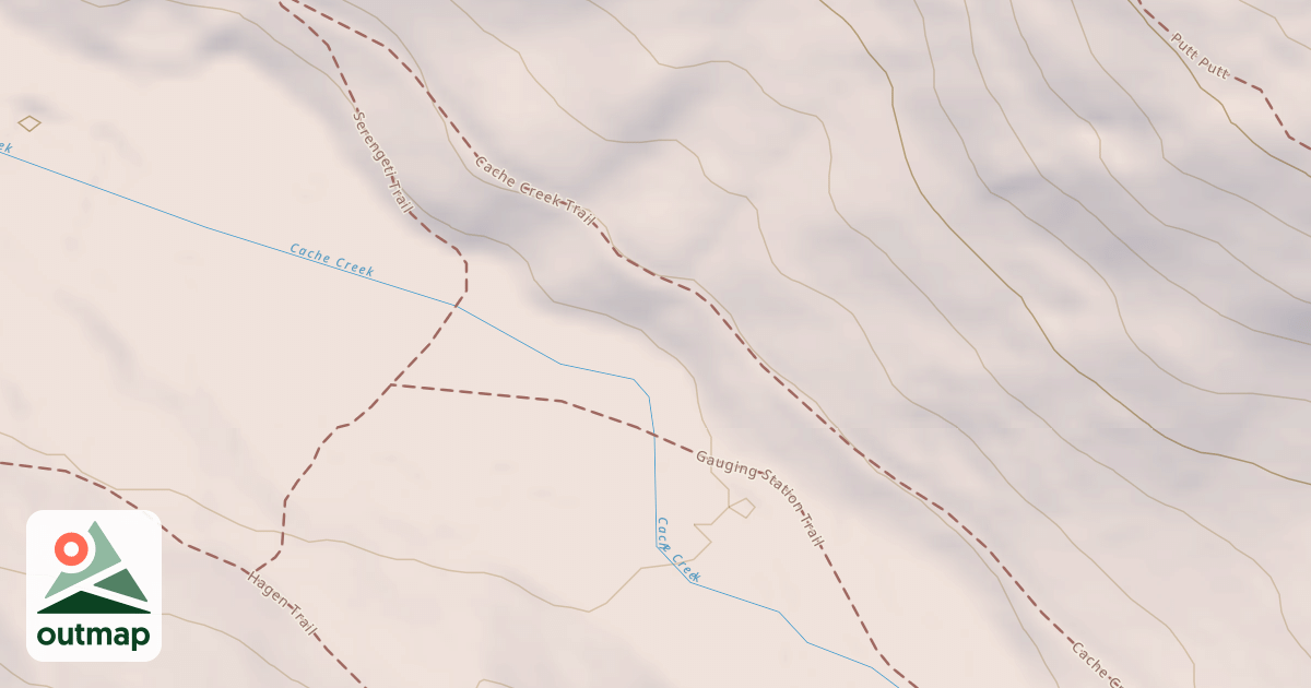 Map of Cache Creek Snow