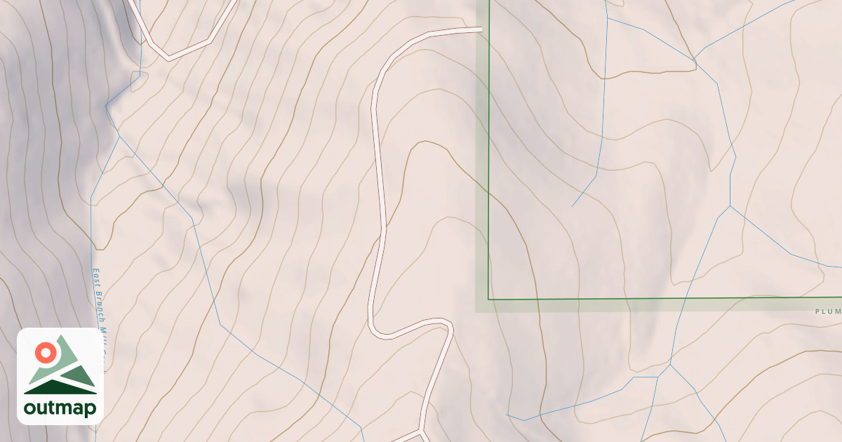 Map of CLAREMONT SPUR