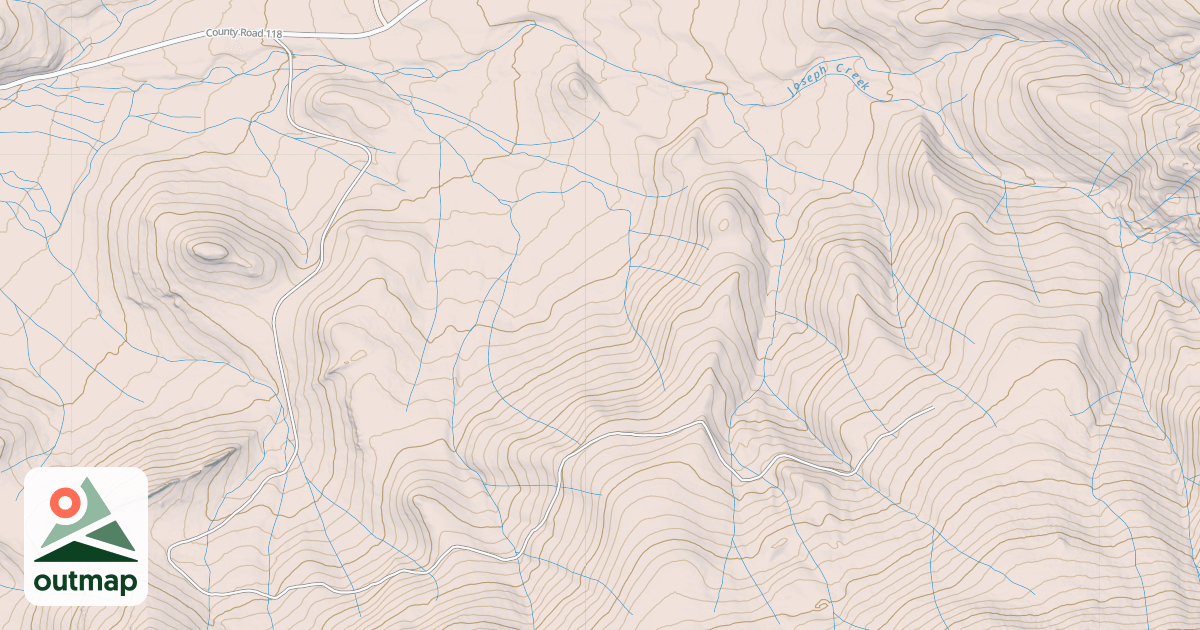 Map of CEDAR MTN