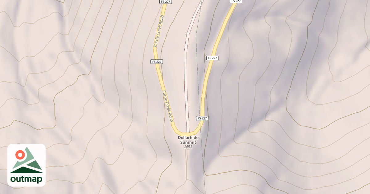 Map of DOLLARHIDE OVERLOOK