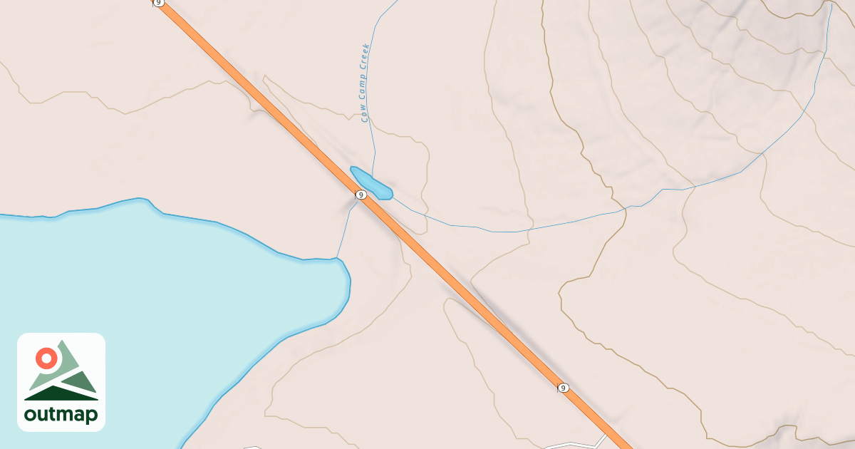 Map of COW CAMP ACCESS RD