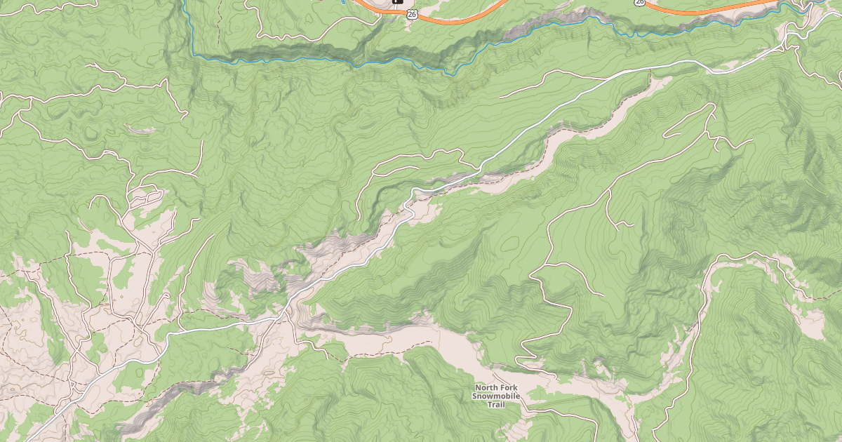 Map preview of Flagstaff Creek Snowmobile Tra