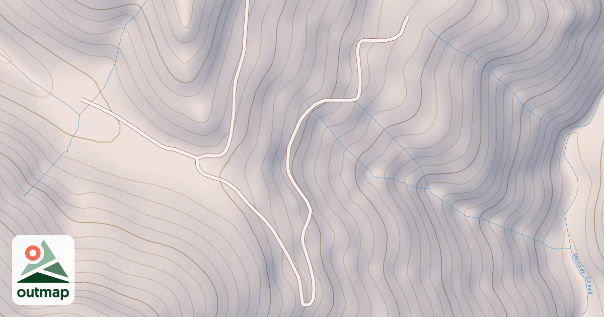 Map of SHELLY CREEK RIDGE