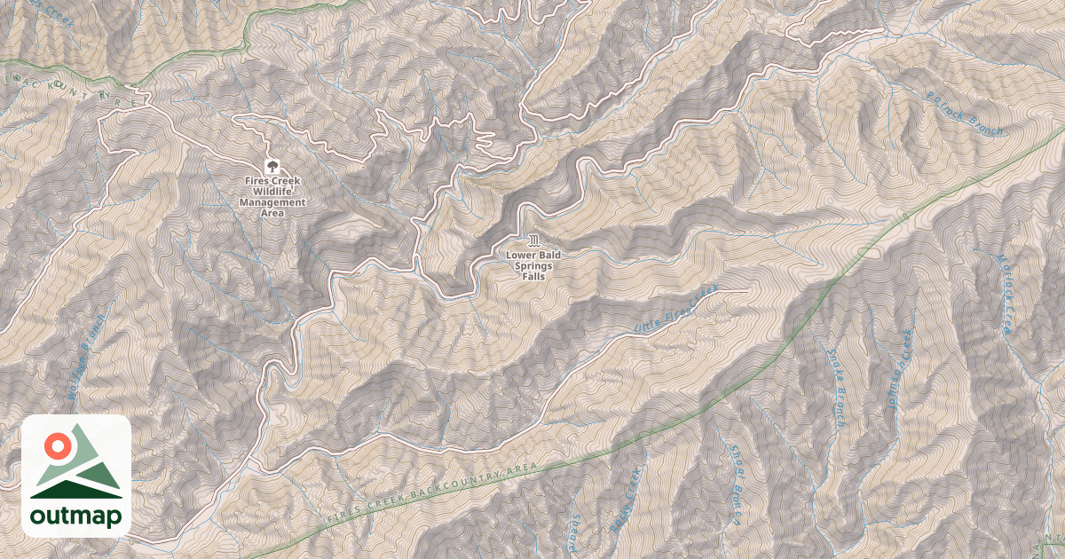 Map of FIRES CREEK