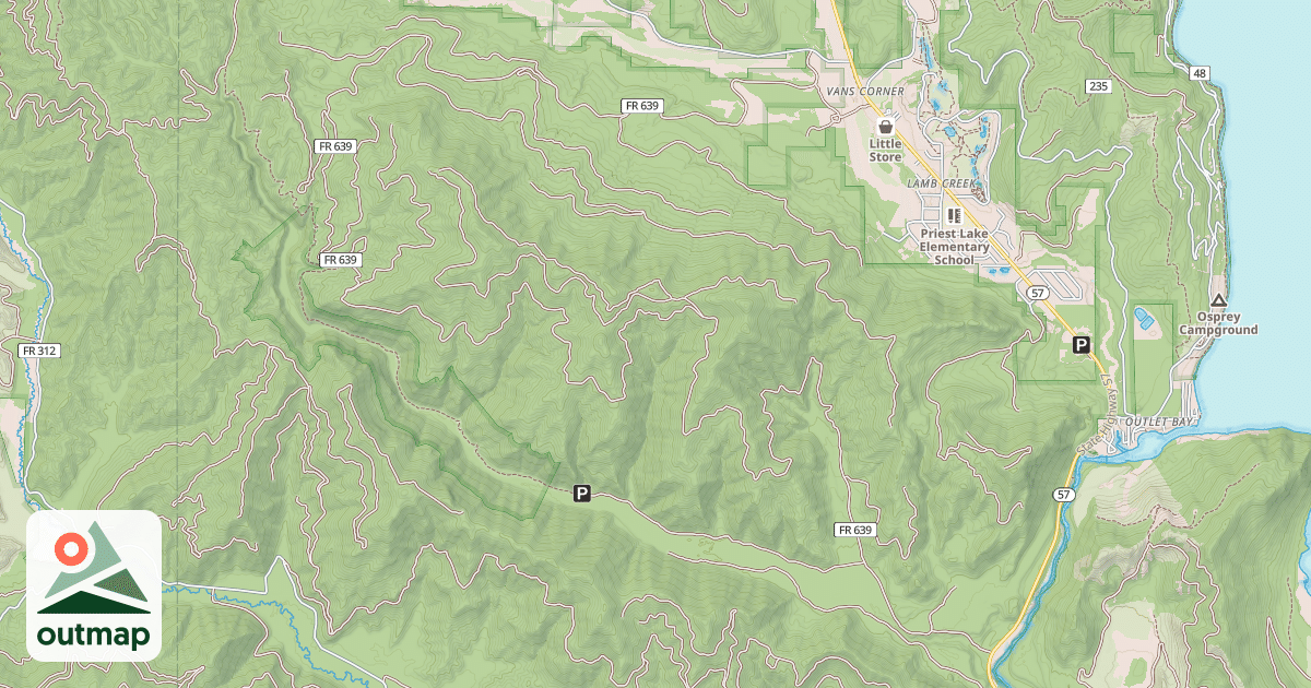 Map of BINARCH LAMB CREEK