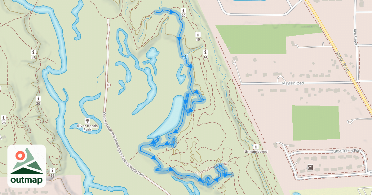 Map of Yellow (Main Trail)