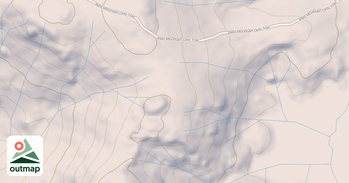 Map of BALD MOUNTAIN T24