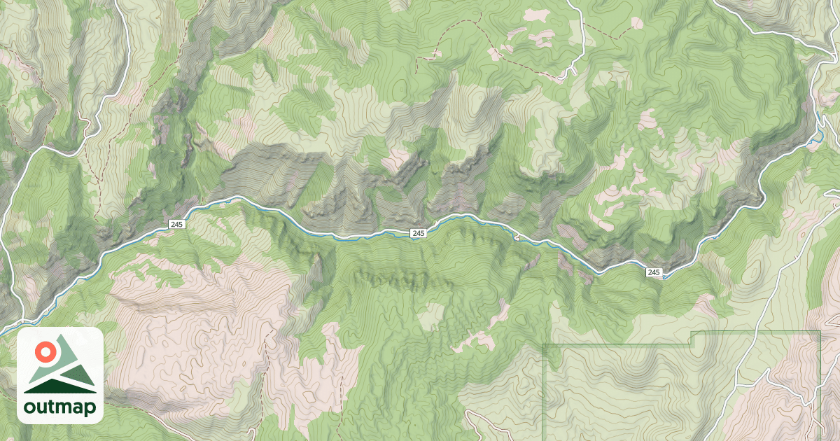 Map of LEFT HAND FORK 4X4