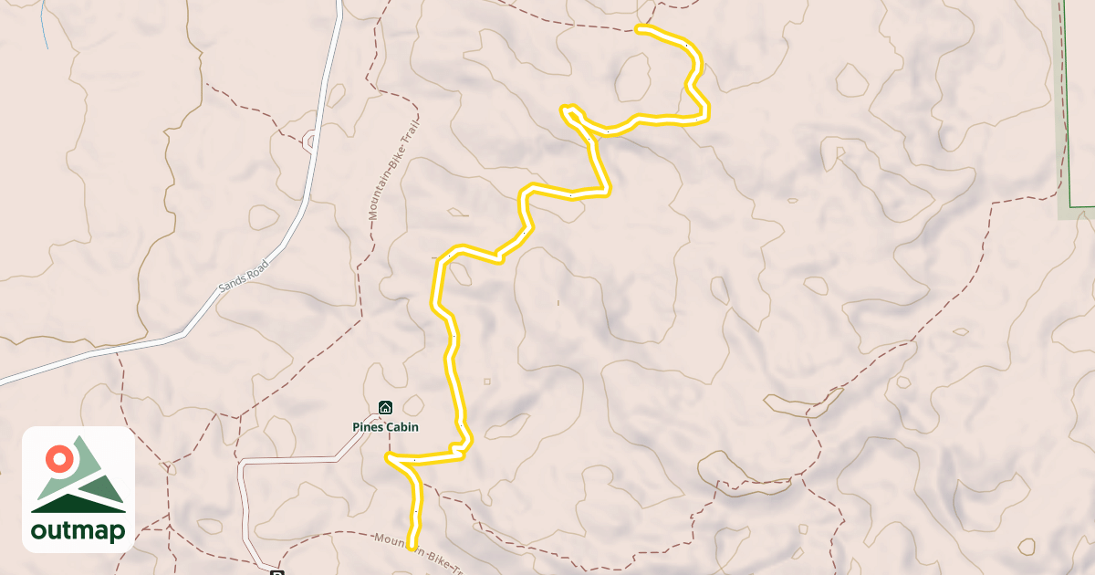 Map of Mountain Bike Trail