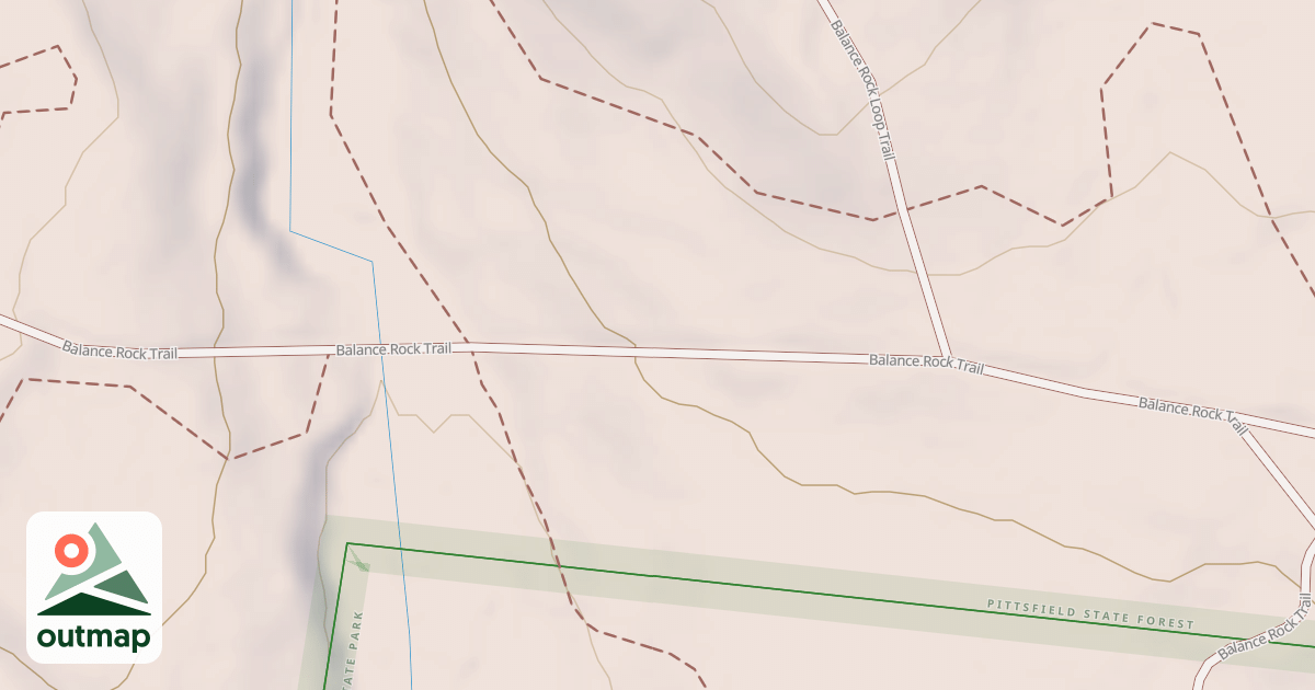 Map of Balance Rock Trail