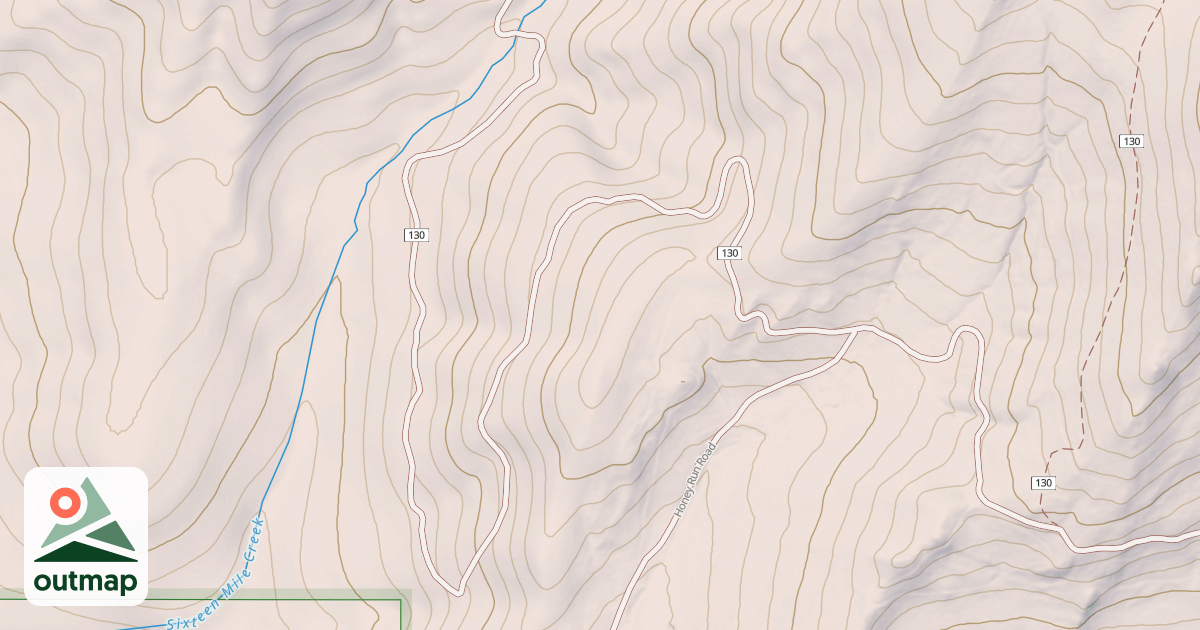 Map of Honey Run