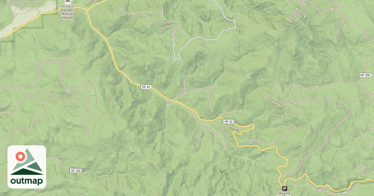 Map of USFS Motor Vehicle Use Map Roads {3E5B52A2-4396-454B-B9D6-842581E706D3}