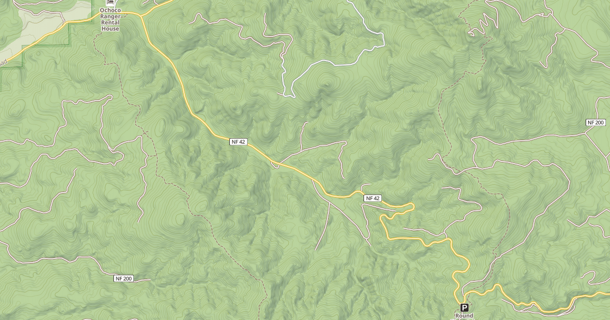 Map preview of USFS Motor Vehicle Use Map Roads {3E5B52A2-4396-454B-B9D6-842581E706D3}