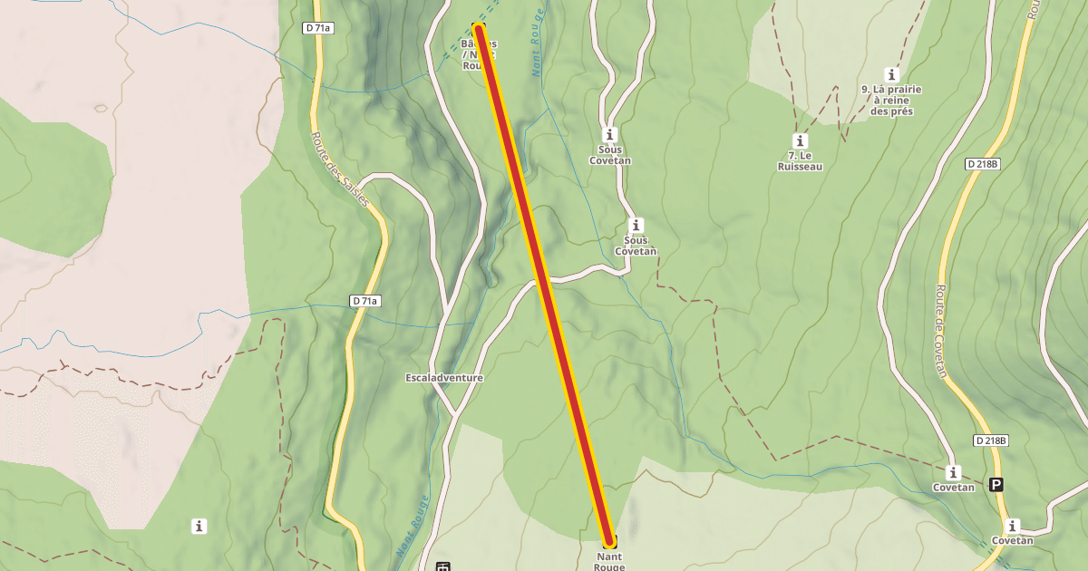 Map preview of Nant Rouge