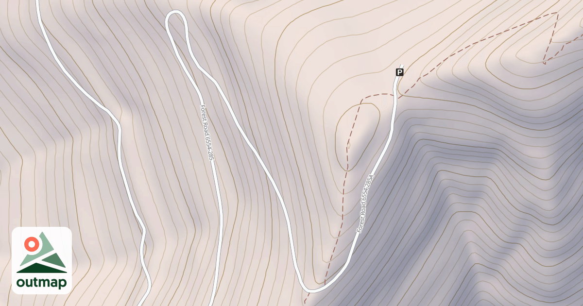 Map of 285-A EVERGREEN MTN