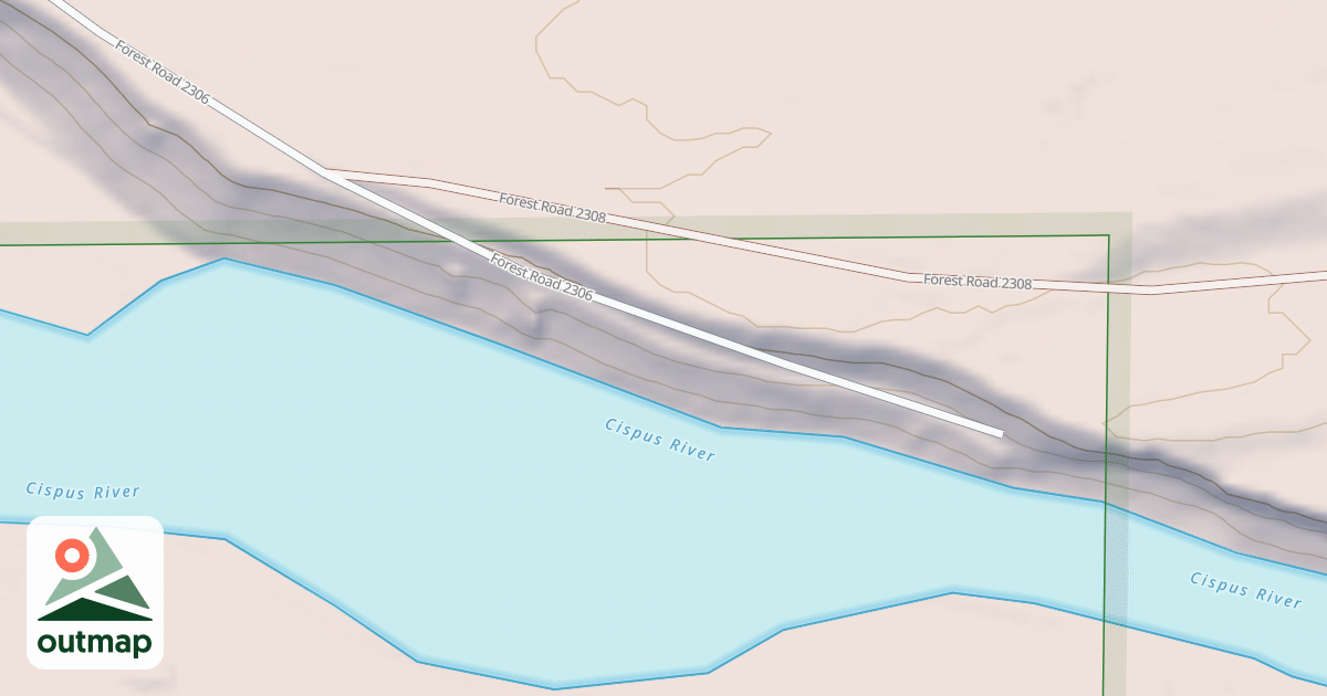 Map of CISPUS VALLEY