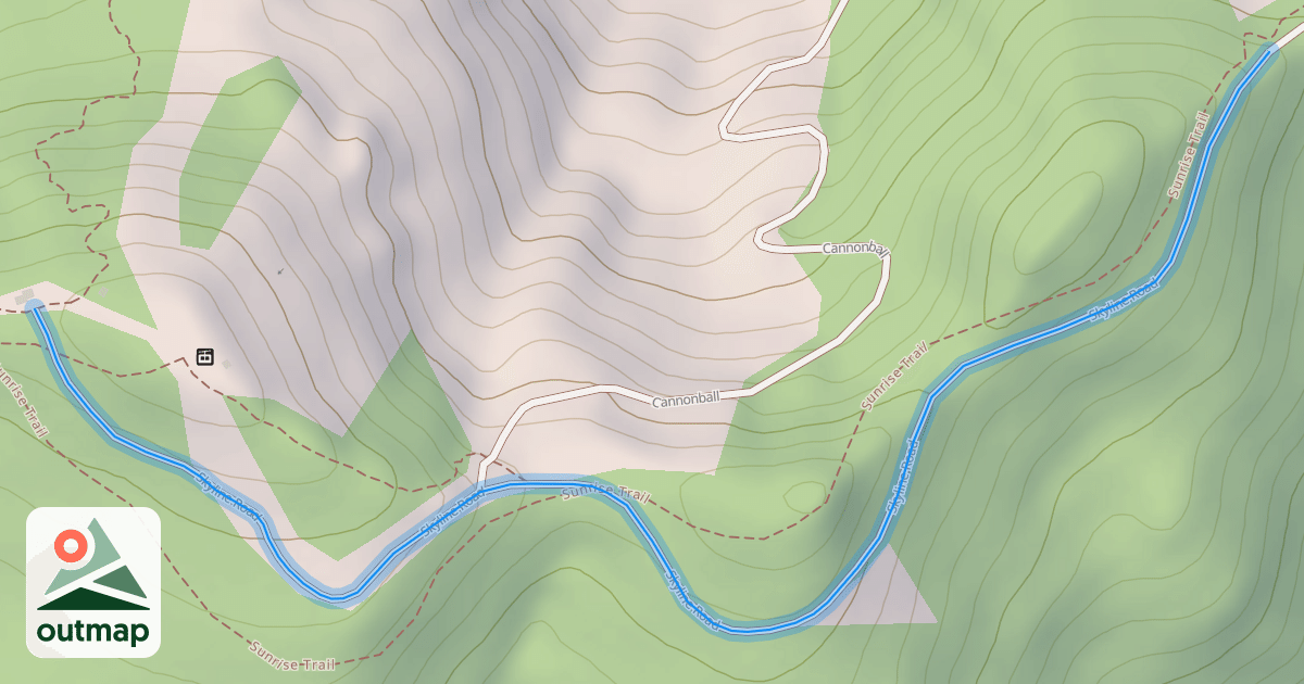 Map of Skyline Road