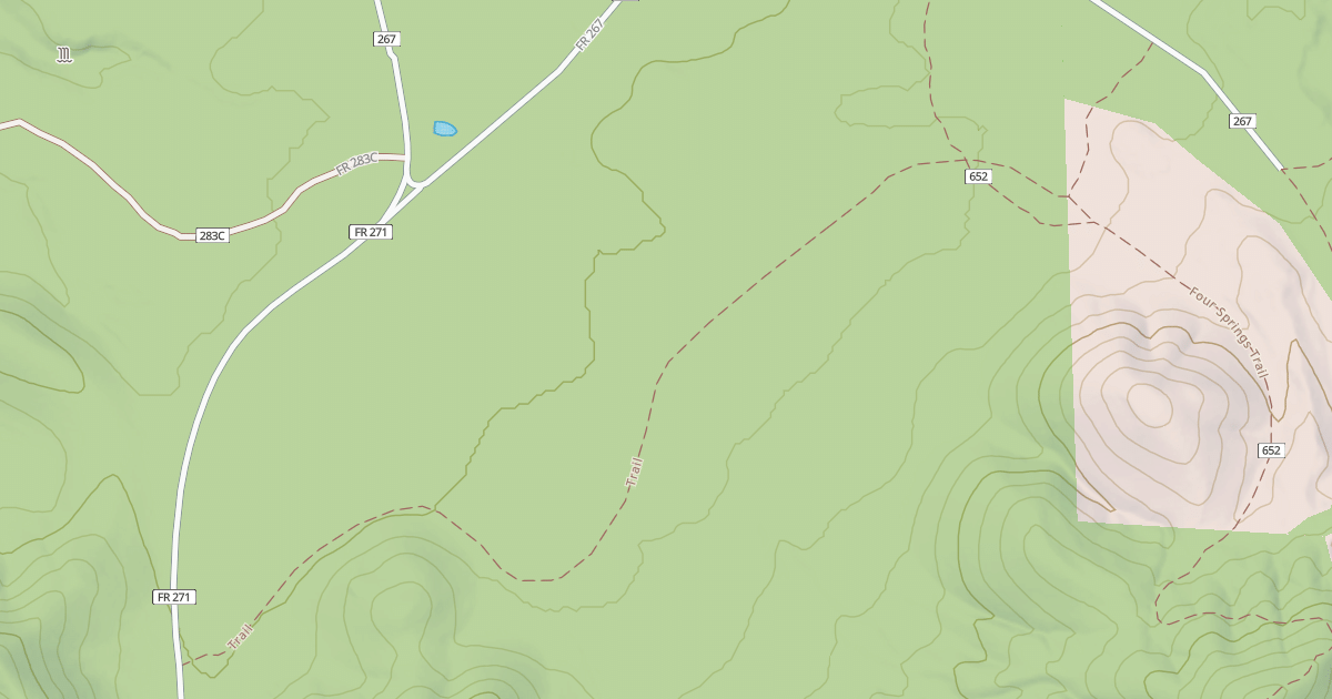 Map preview of USFS National Forest System Roads {69580730-E995-42B2-8D40-76F22FCCA016}