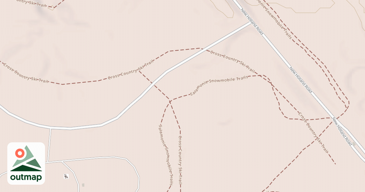 Map of Salamonie Snowmobile Trail