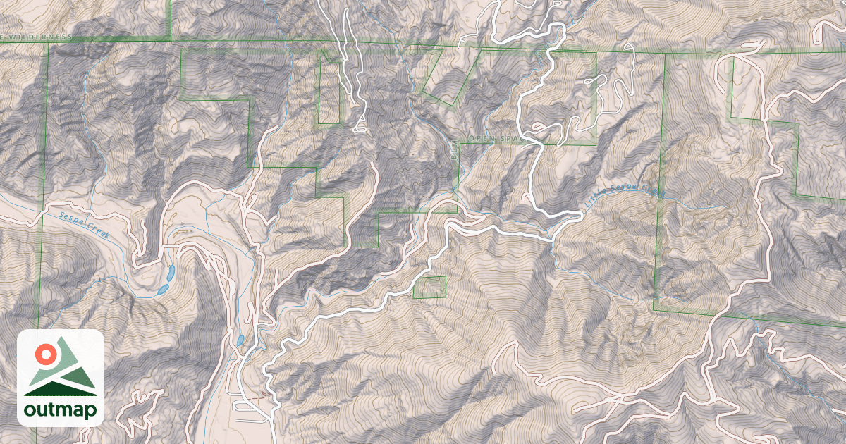 Map of SQUAW FLAT