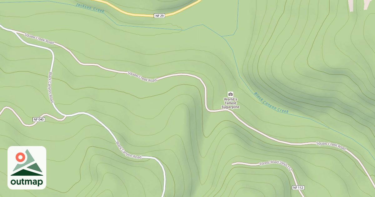 Map of BIG SERVICEBERRY CREEK
