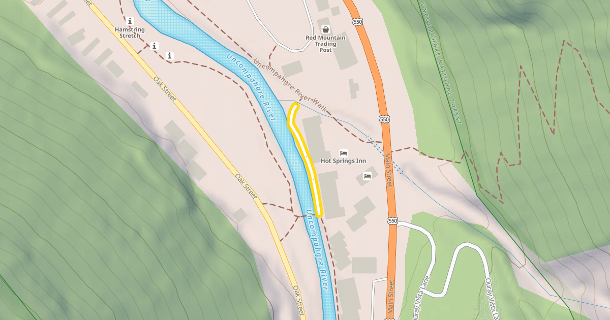 Map preview of Uncompahgre River Walk