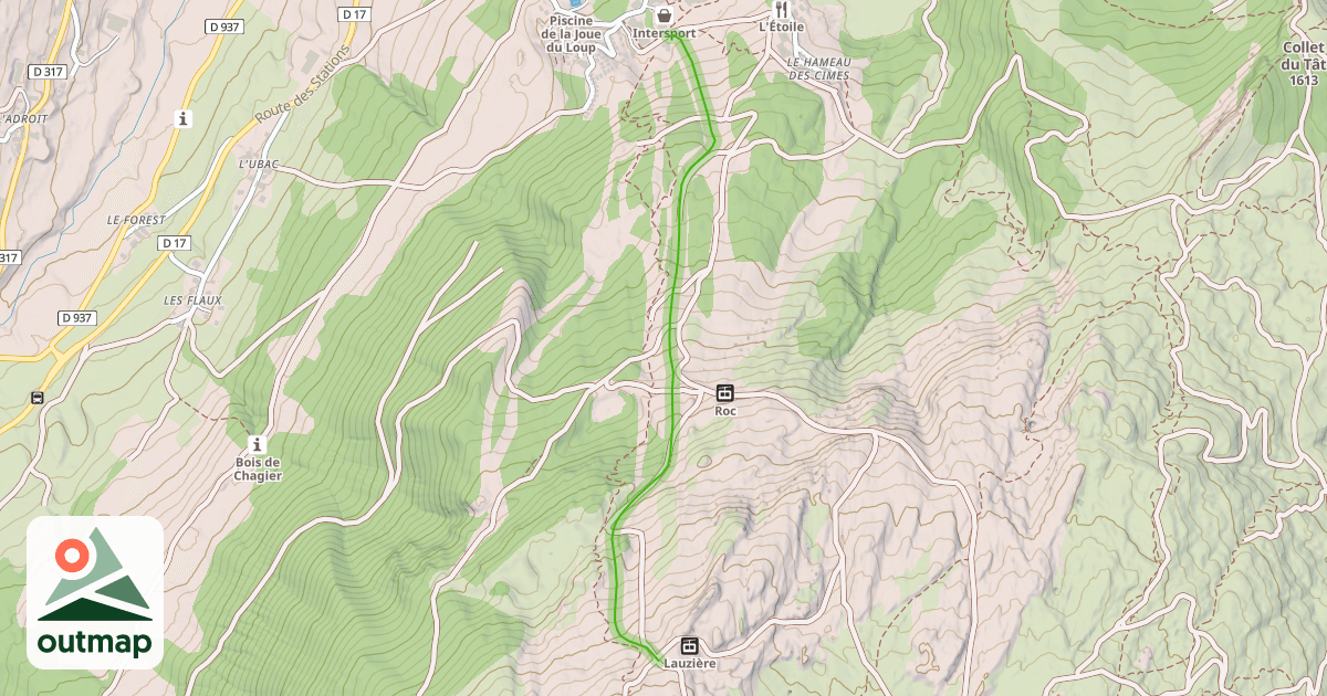 Map of La Gaudy