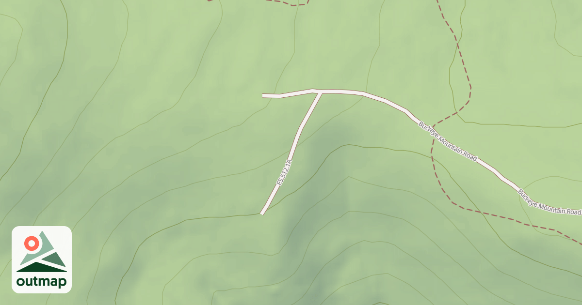 Map of BUCKEYE MOUNTAIN SPUR