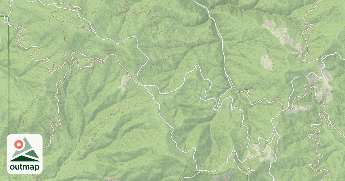 Map of MT COEUR D'ALENE