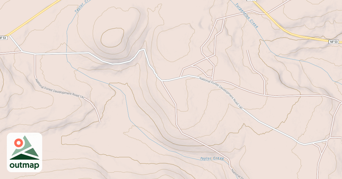 Map of USFS Motor Vehicle Use Map Roads {250F4C2C-5F2F-484C-9DD9-D0F8D2470C59}