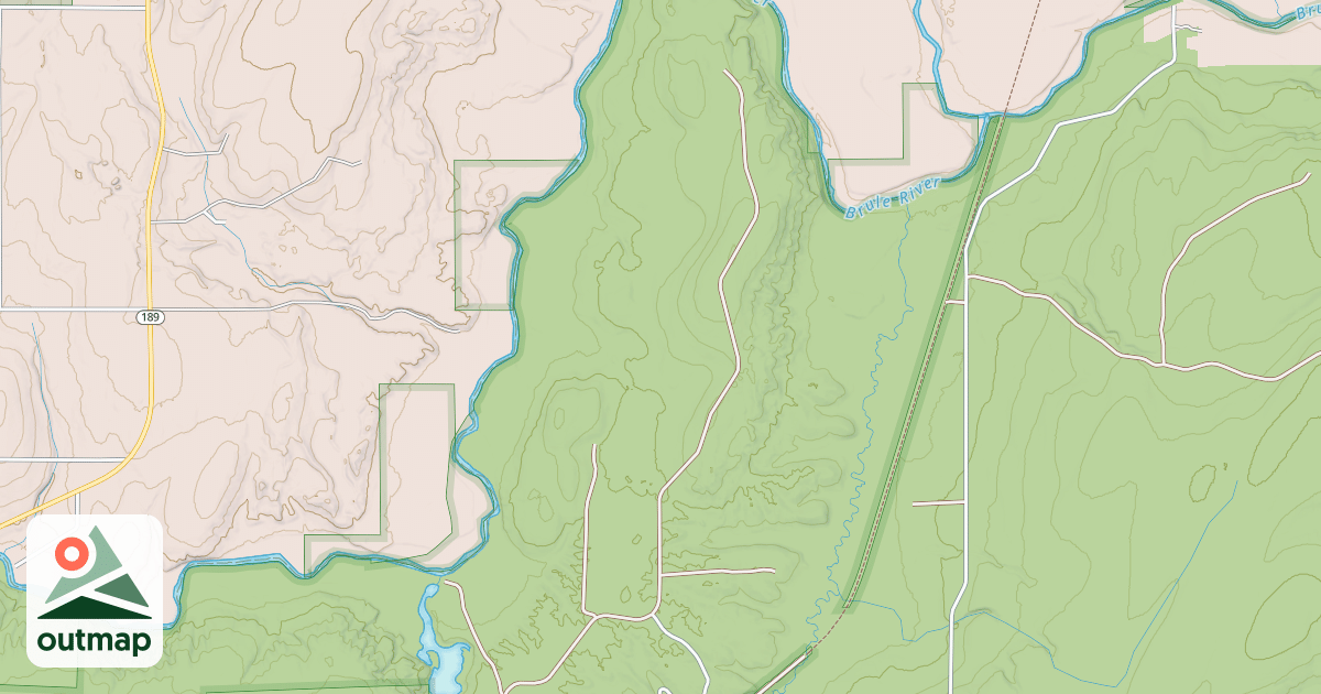 Map of DAHLS SIDING ROAD