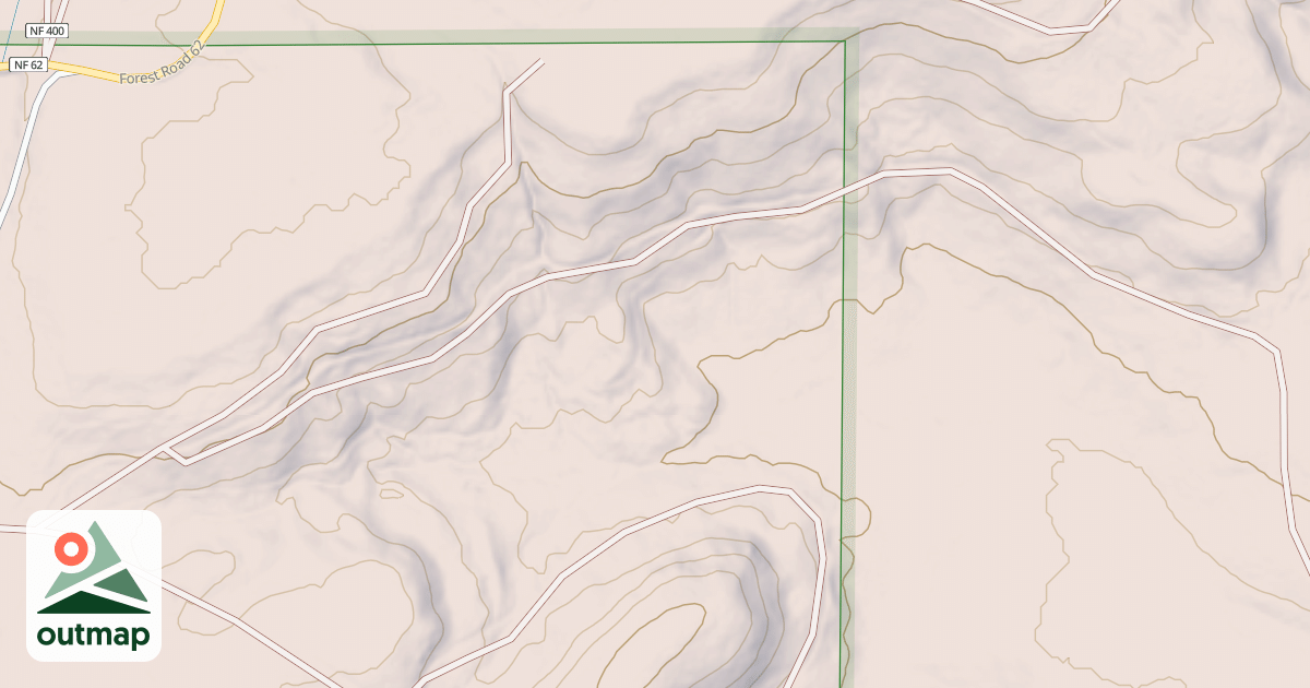 Map of USFS Motor Vehicle Use Map Trails 17495