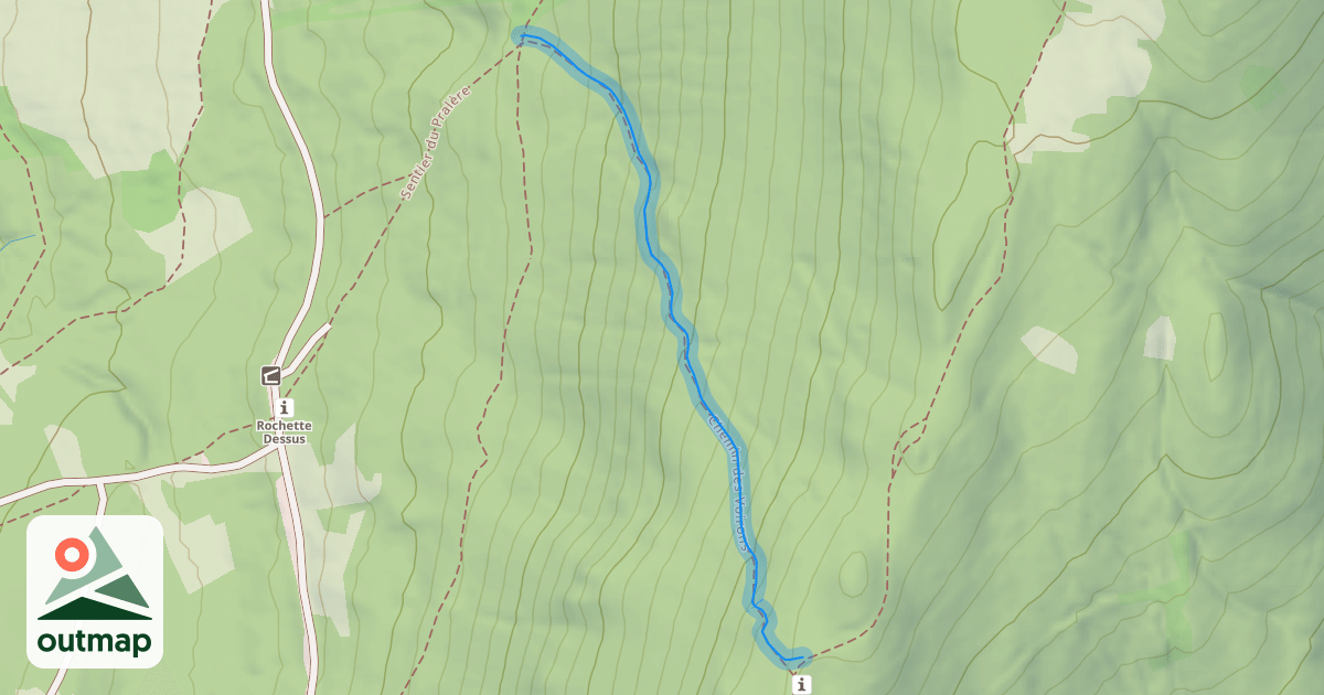 Map of Chemin des Voirons