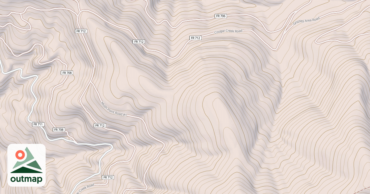 Map of COUGAR CREEK