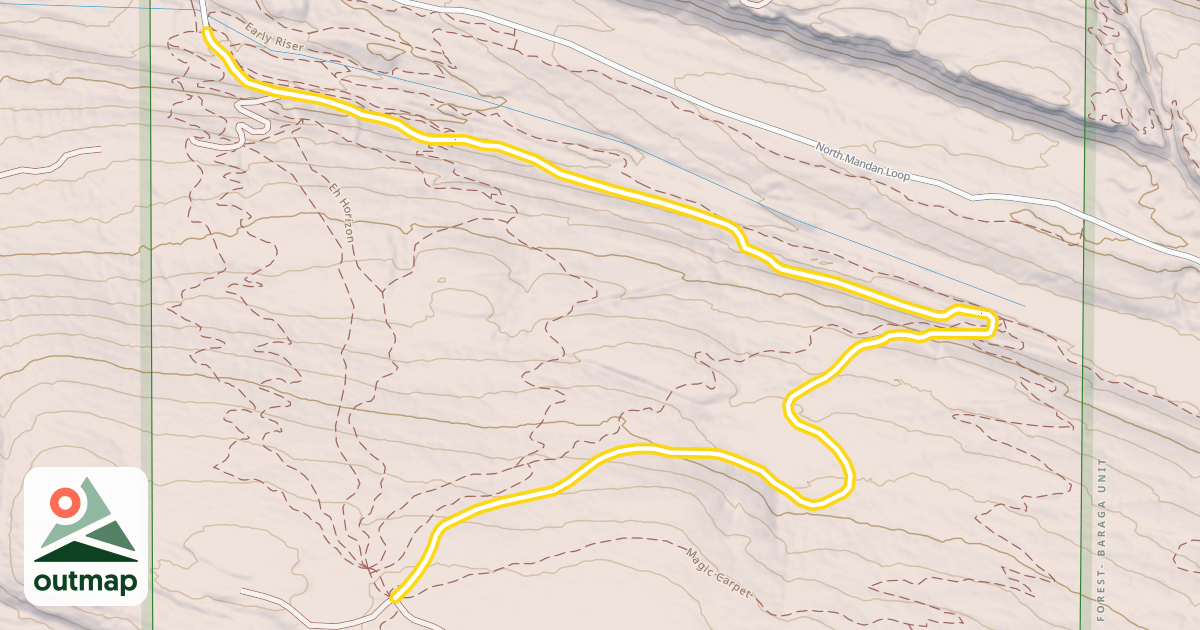 Map of East Bluff Driveway