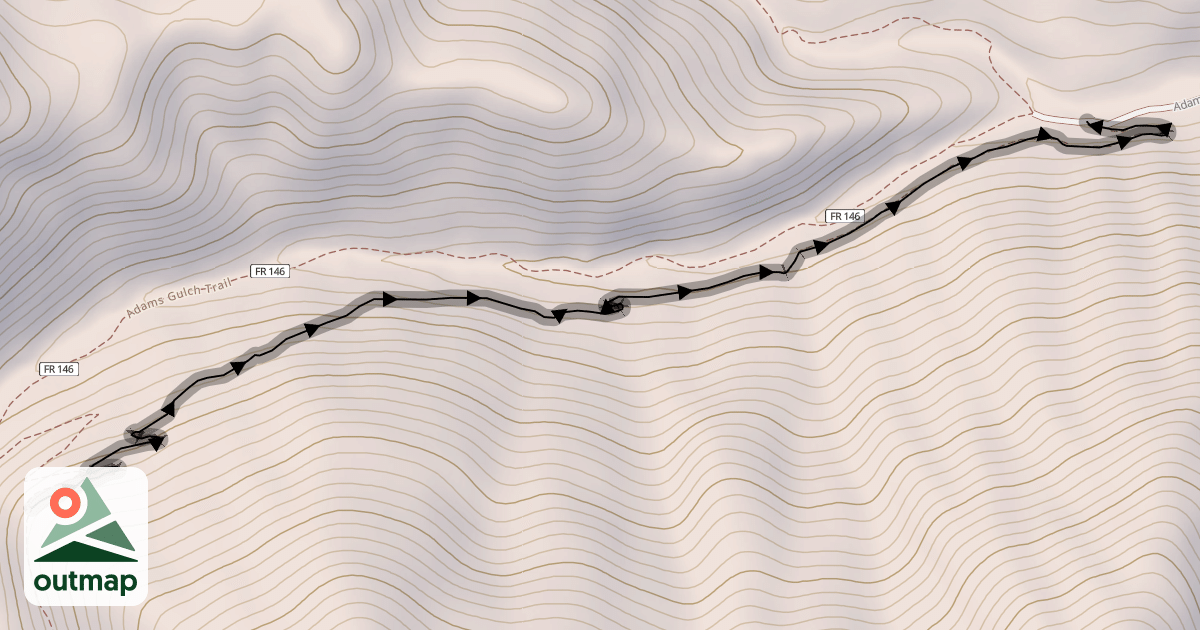 Map of Forbidden Fruit Trail #159