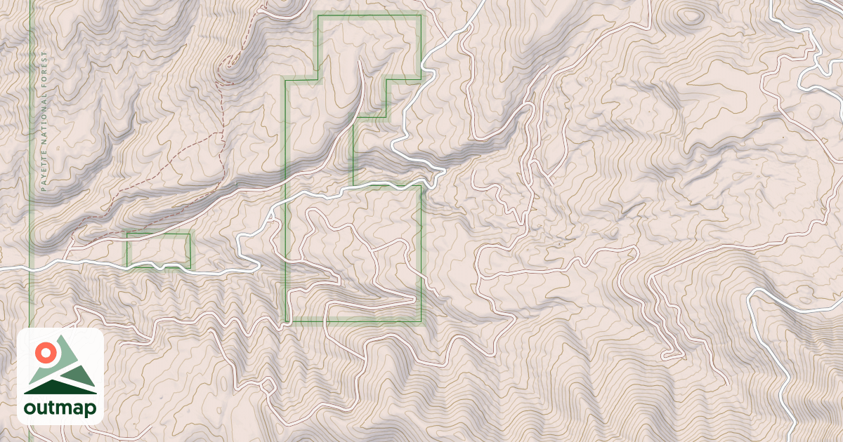 Map of GROSSEN CANYON